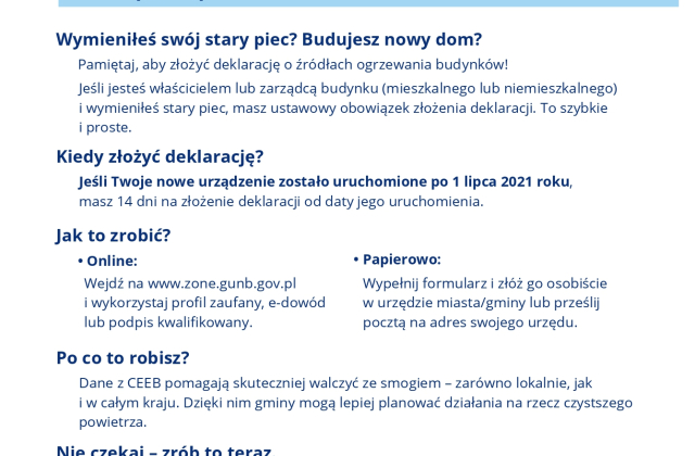 Czas na zdrową zmianę! Wymień urządzenie grzewcze na nowe!