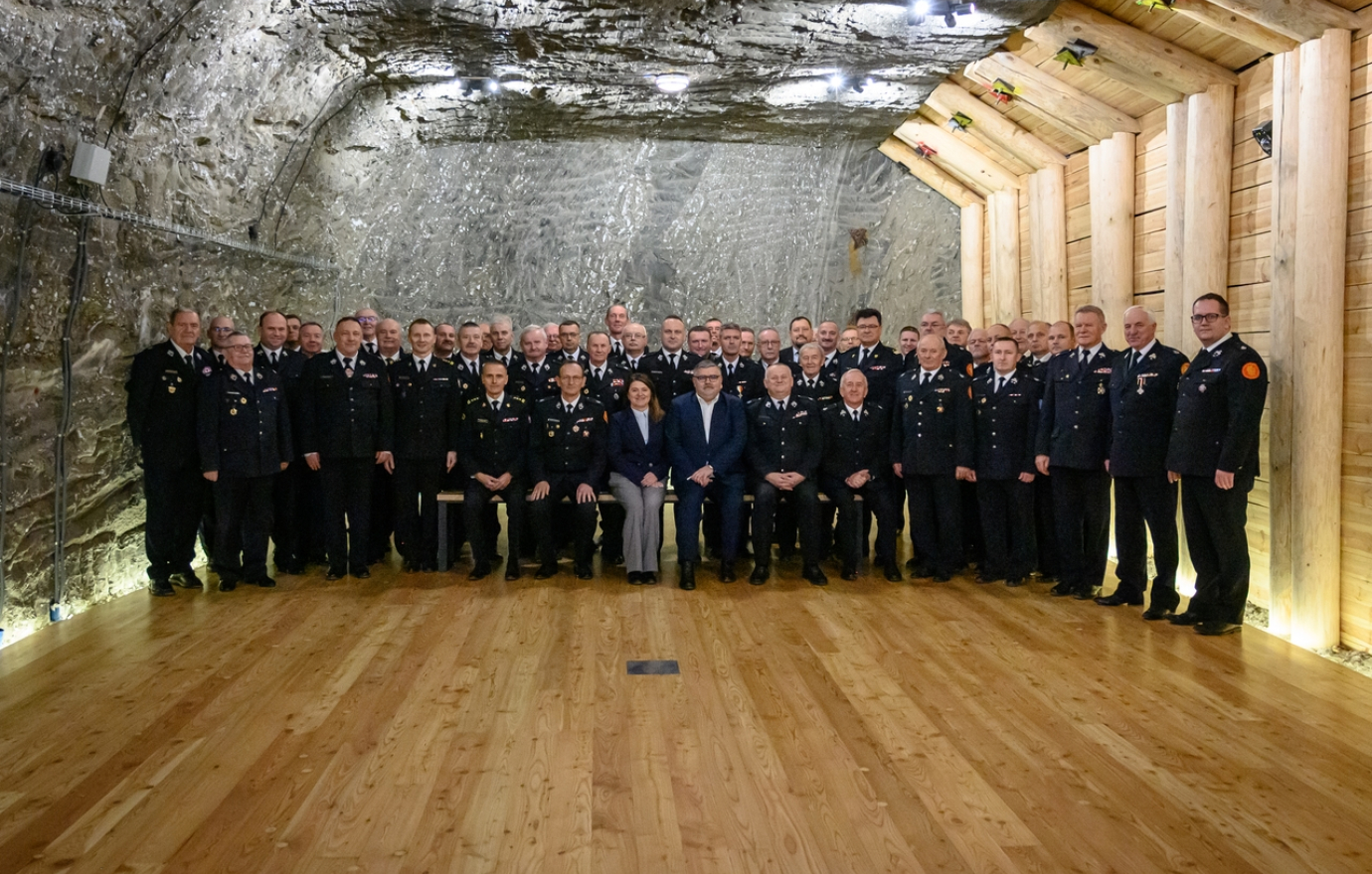 Posiedzenie Zarządu Oddziału Wojewódzkiego ZOSP RP w Kopalni Soli Bochnia