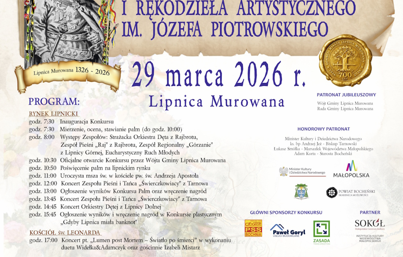 67. konkurs lipnickich palm i rękodzieła artystycznego im. Józefa Piotrowskiego