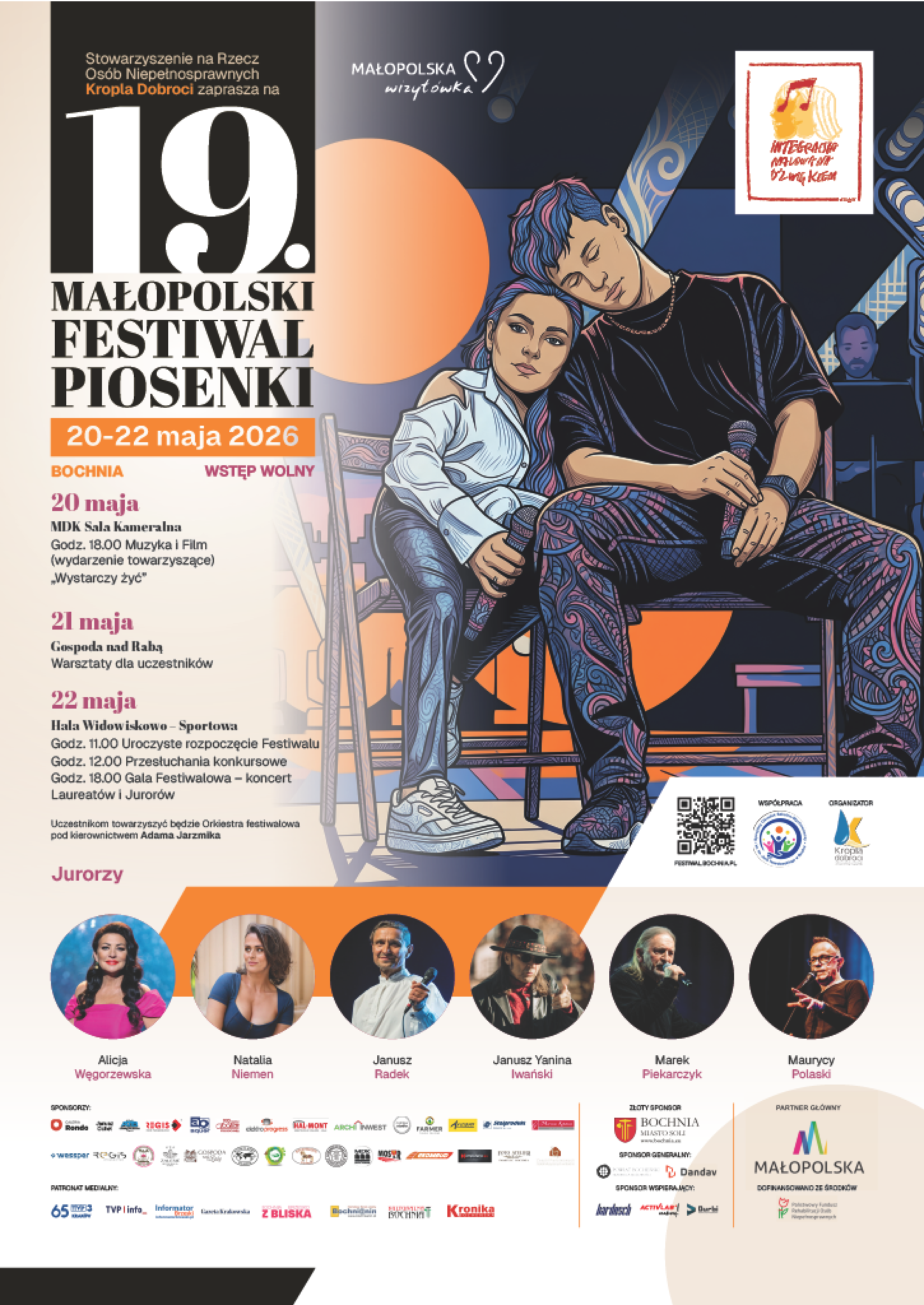 19. Małopolski Festiwal Piosenki „Integracja malowana dźwiękiem