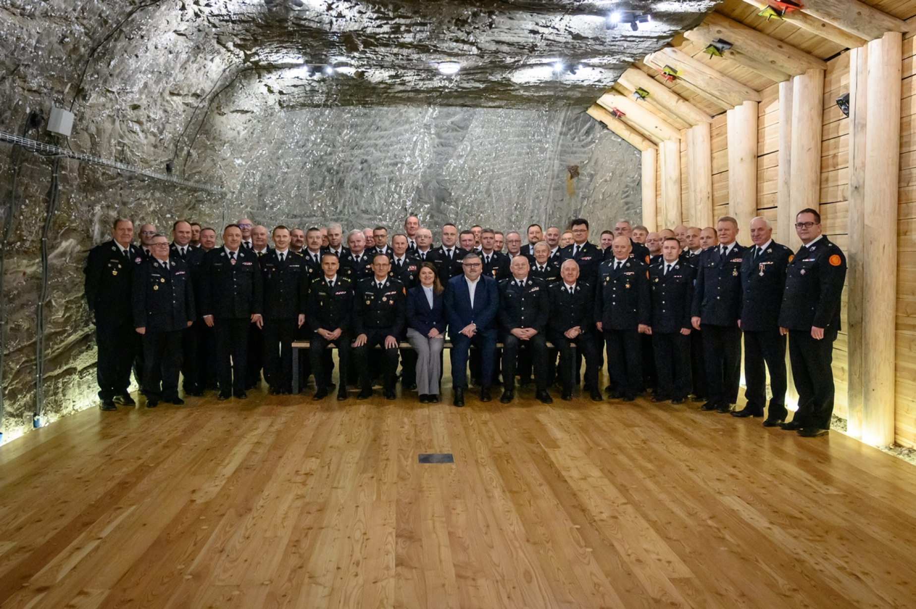 Posiedzenie Zarządu Oddziału Wojewódzkiego ZOSP RP w Kopalni Soli Bochnia