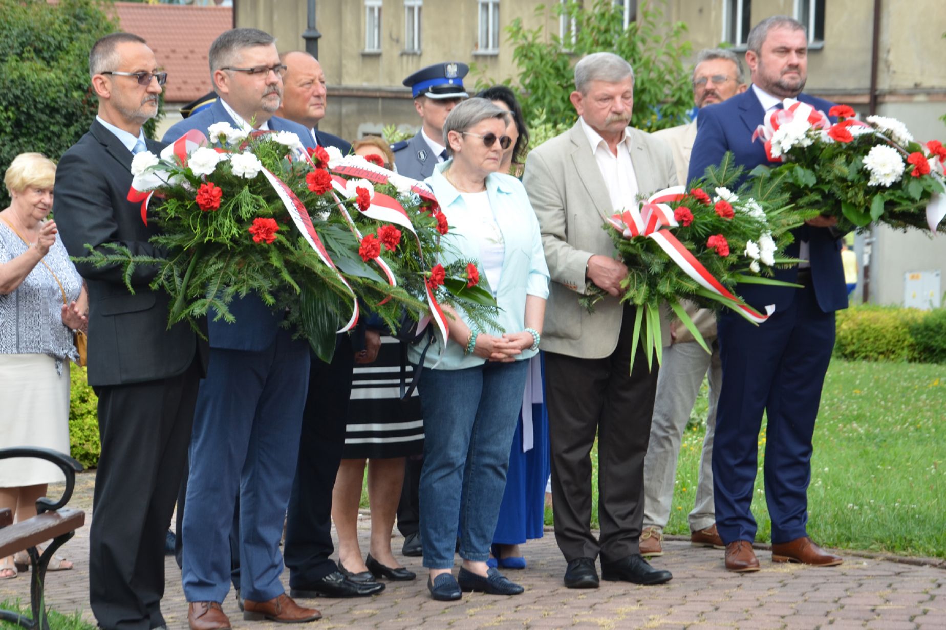 Uroczystości pod pomnikiem gen Leopolda Okulickiego