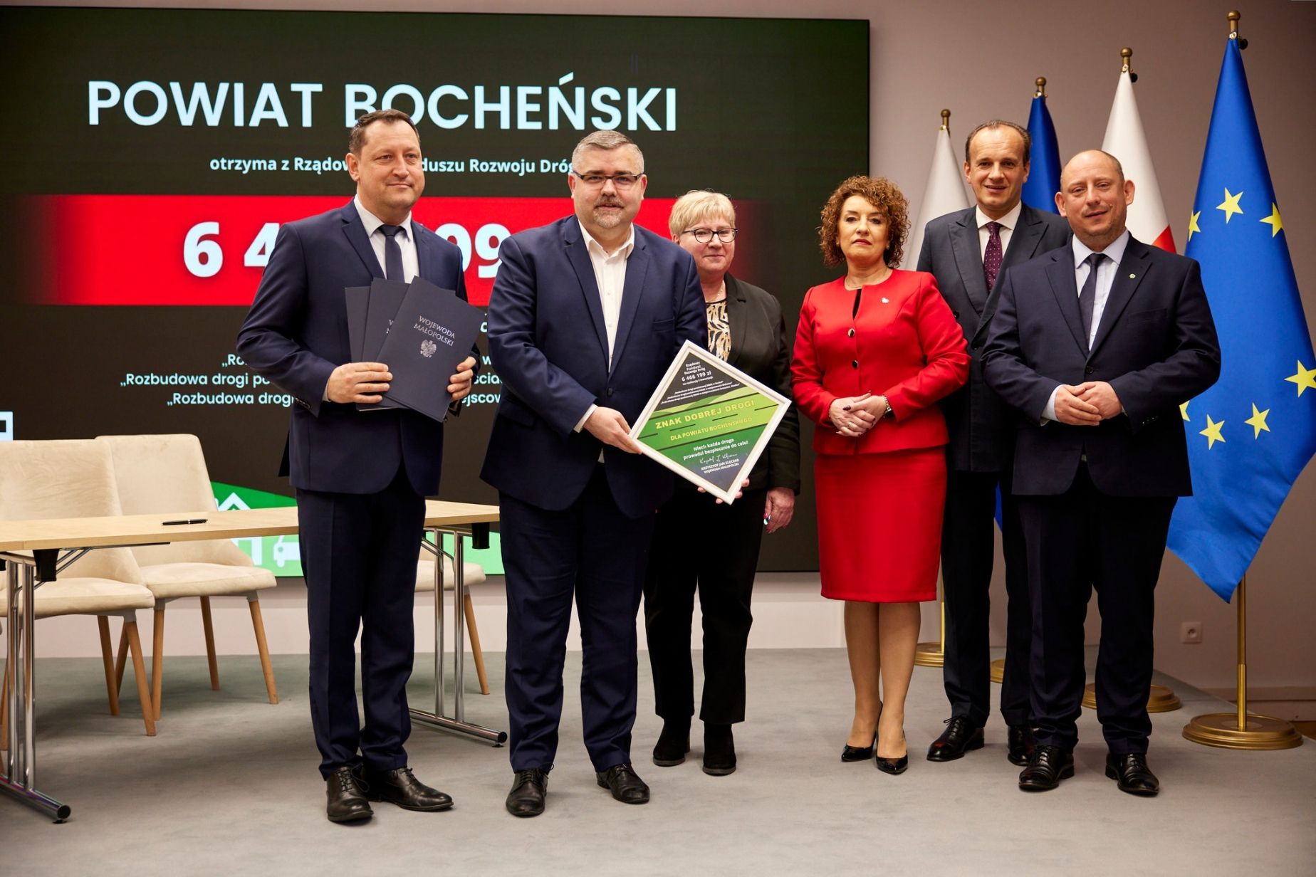 6,5 mln zł na rozbudowę trzech dróg w Powiecie Bocheńskim z Rządowego Funduszu Rozwoju Dróg.