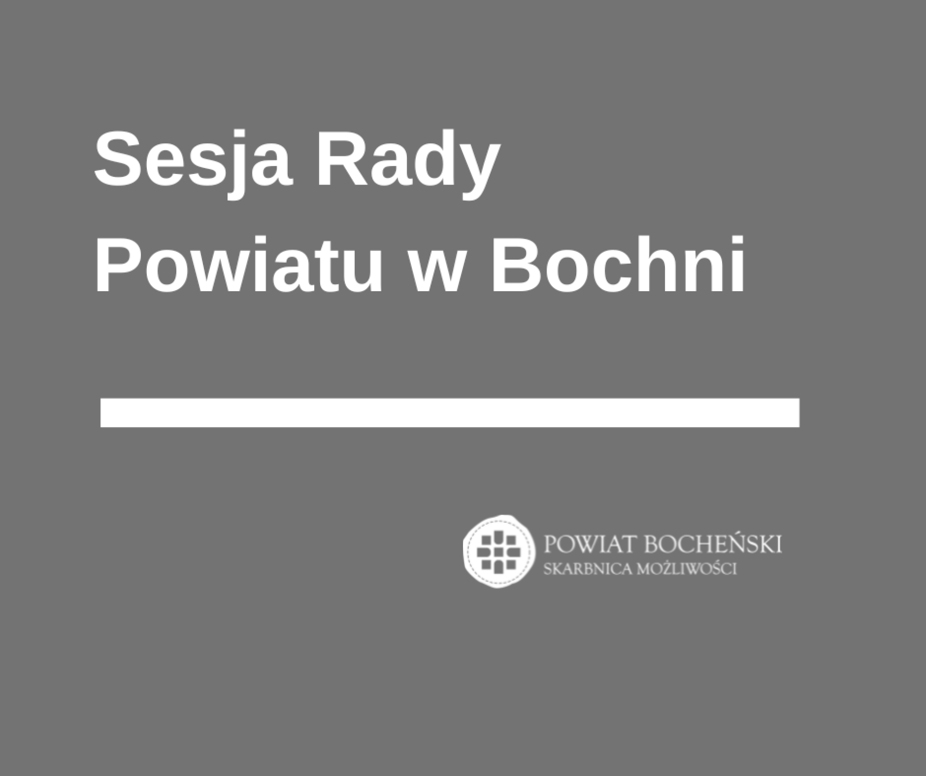 Sesja Rady Powiatu