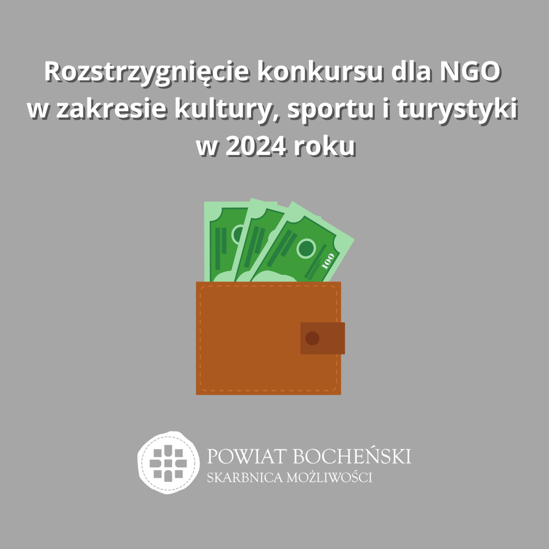 Rozstrzygnięcie konkursu dla NGO w zakresie kultury, sportu i turystyki