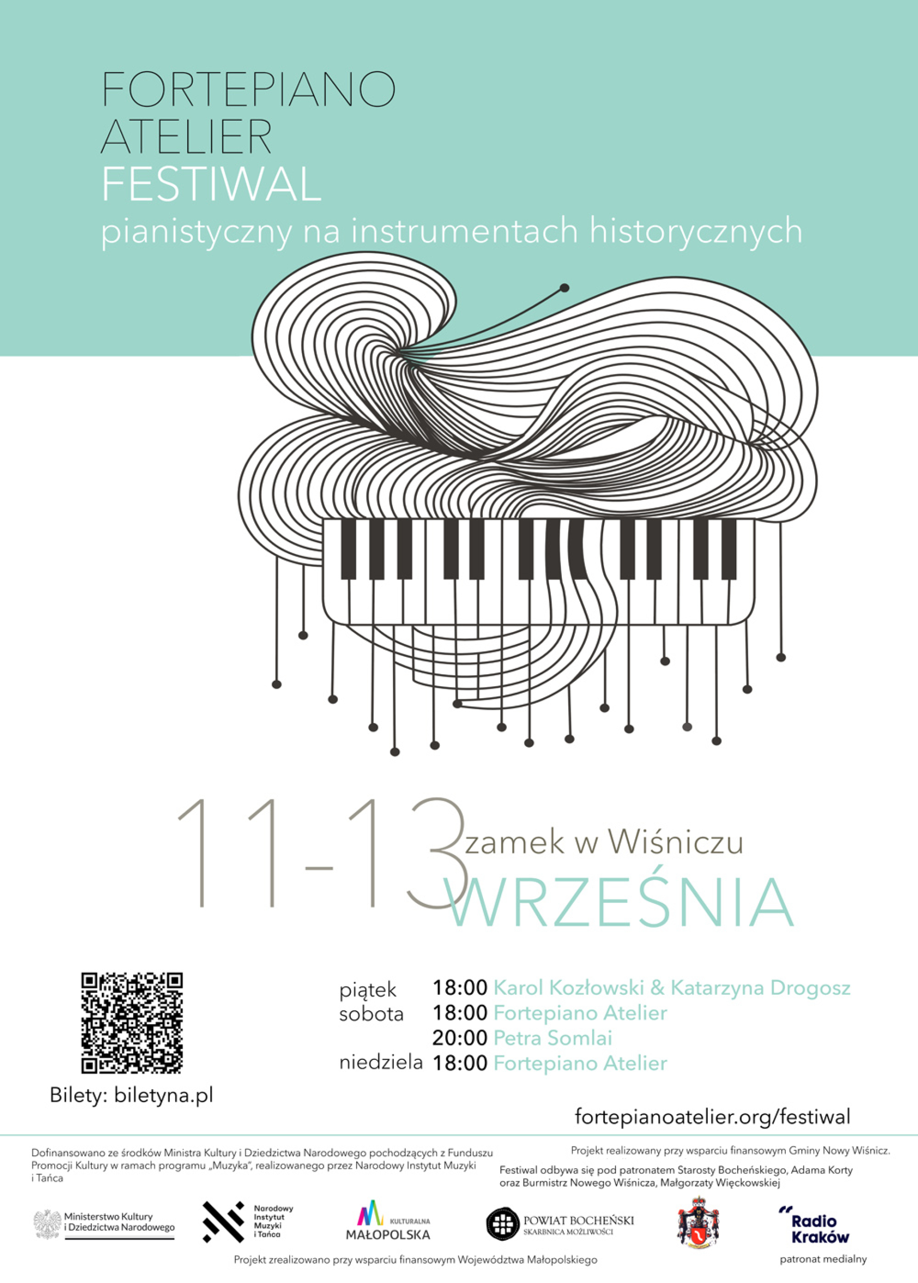 Fortepiano Atelier festiwal na Zamku w Wiśniczu