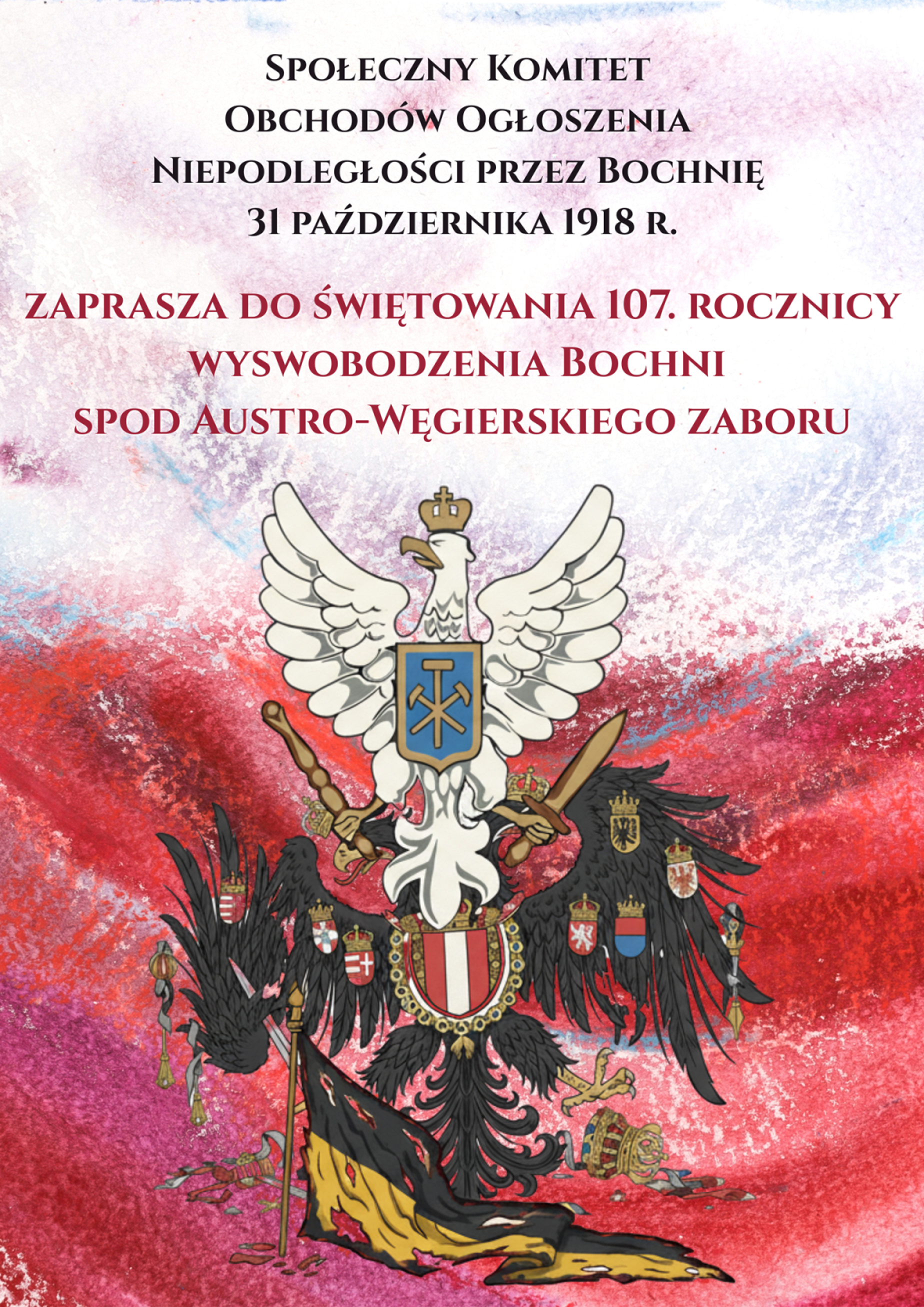 Obchody 107. rocznicy wyswobodzenia Bochni spod austro-węgireskiego zaboru