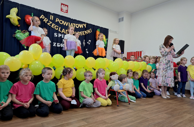 II Powiatowy Przegląd Piosenki Dziecięcej pod hasłem „Śpiewaj na zdrowie”