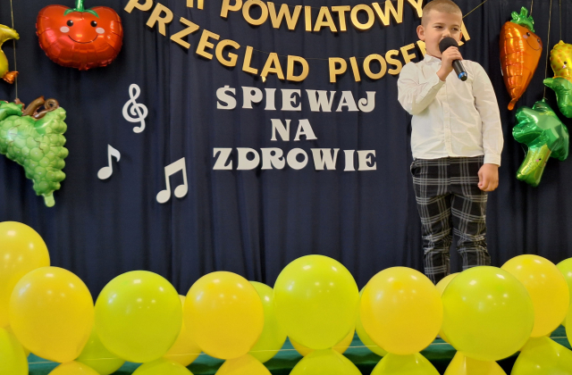 II Powiatowy Przegląd Piosenki Dziecięcej pod hasłem „Śpiewaj na zdrowie”