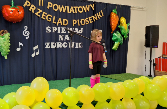 II Powiatowy Przegląd Piosenki Dziecięcej pod hasłem „Śpiewaj na zdrowie”