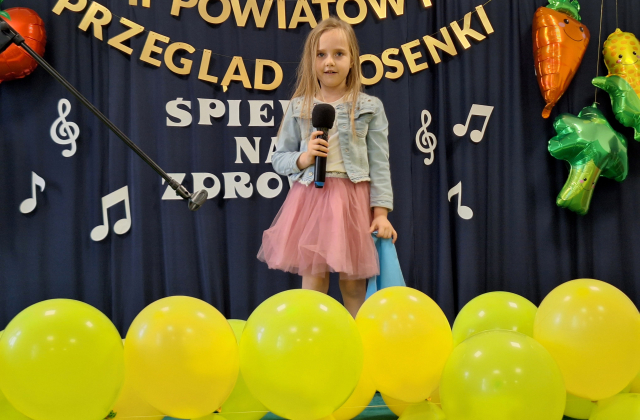 II Powiatowy Przegląd Piosenki Dziecięcej pod hasłem „Śpiewaj na zdrowie”