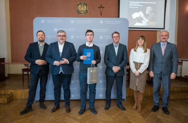 Bartłomiej Węglarz zwycięzcą I Powiatowego Konkursu Historycznego imienia Jan Flasza pt. „Powiat bocheński – miejsca, ludzie, wydarzenia”