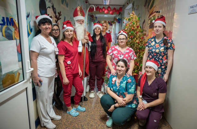 Mikołaj odwiedził oddział dziecięcy bocheńskiego szpitala