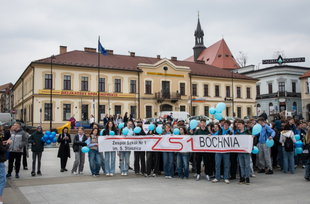 Błękitny marsz przeszedł ulicami Bochni 