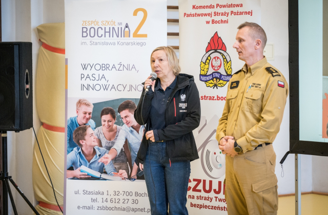 Czujka może uratować życie. W ZS nr 2 rozmawiano bezpieczeństwie podczas sezonu grzewczego