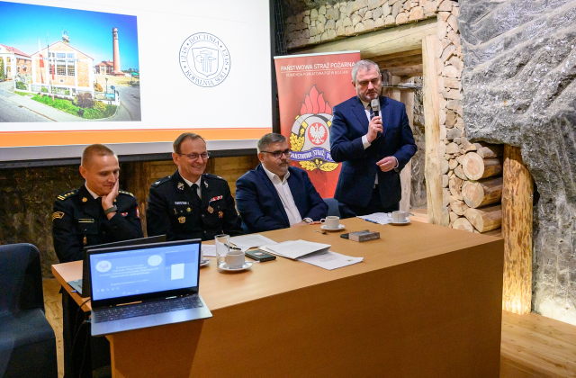 Posiedzenie Zarządu Oddziału Wojewódzkiego ZOSP RP w Kopalni Soli Bochnia