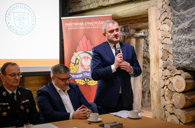 Posiedzenie Zarządu Oddziału Wojewódzkiego ZOSP RP w Kopalni Soli Bochnia