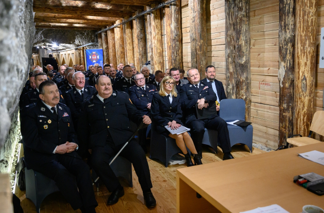 Posiedzenie Zarządu Oddziału Wojewódzkiego ZOSP RP w Kopalni Soli Bochnia