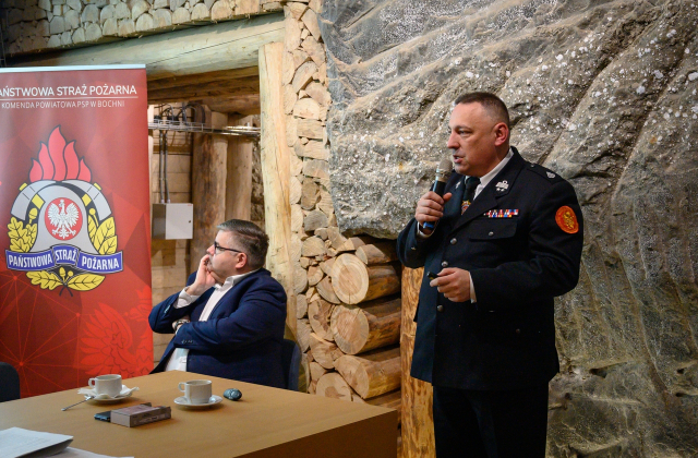 Posiedzenie Zarządu Oddziału Wojewódzkiego ZOSP RP w Kopalni Soli Bochnia
