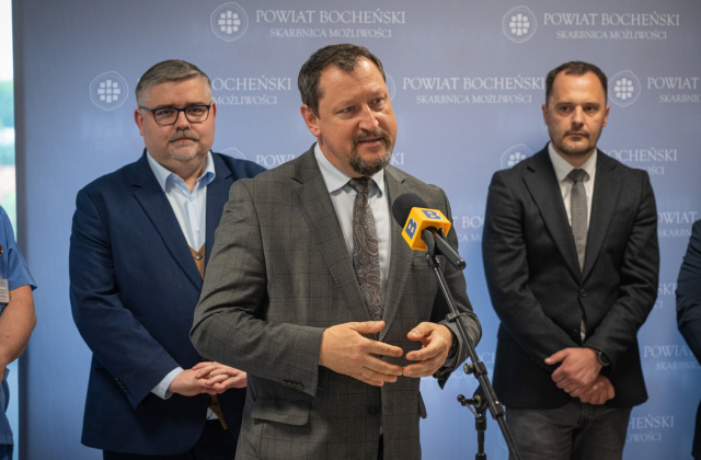 Konferencja prasowa dot. inwestycji dofinansowanych ze środków z Krajowego Planu Odbudowy