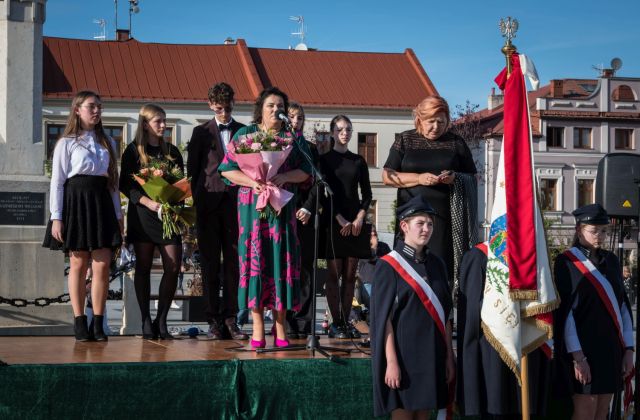 Uroczyste ślubowanie uczniów 1 LO w Bochni 