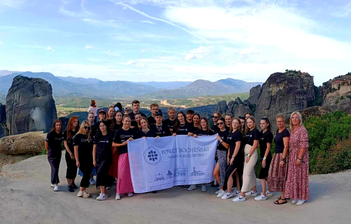 Uczniowie i nauczyciele Zespołu Szkół nr 3 w Bochni na zagranicznym stażu zawodowym w Grecji