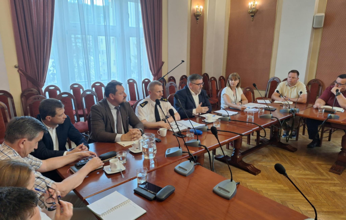 Posiedzenie Powiatowego Zespołu Zarządzania Kryzysowego