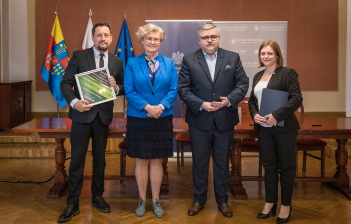 5,5 miliona złotych na walkę z osuwiskami – konferencja w Starostwie Powiatowym w Bochni