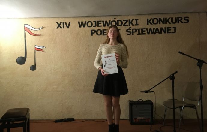 Wychowanka Bursy wyróźniona w Konkursie Poezji Śpiewanej