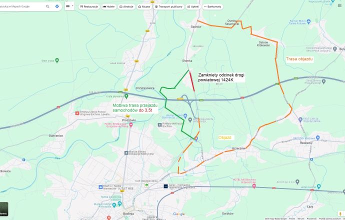 Droga w Słomce zamknięta od 1 do 5 lipca