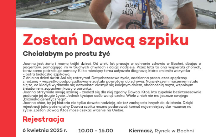 Zostań dawcą szpiku