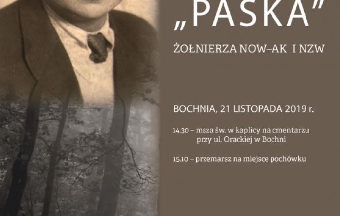 Dziś w Bochni zostaną pochowane szczątki Mikołaja Mazura ps. Pasek