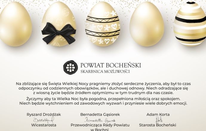 Życzenia świąteczne od władz Powiatu Bocheńskiego
