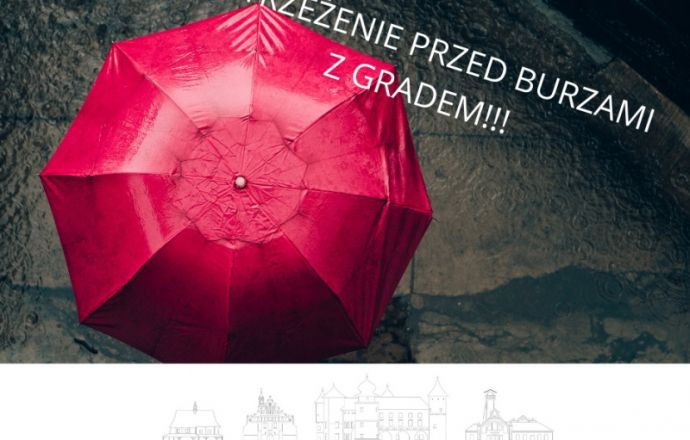 Ostrzeżenie przed burzami z gradem 