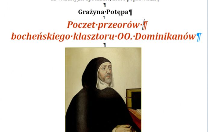O bocheńskich Dominikanach