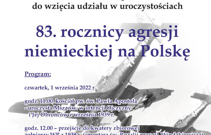 Obchody 83. rocznicy agresji niemieckiej na Polskę 