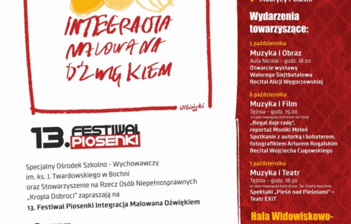 Już w poniedziałek rusza festwial "Integracja malowana dźwiękiem"