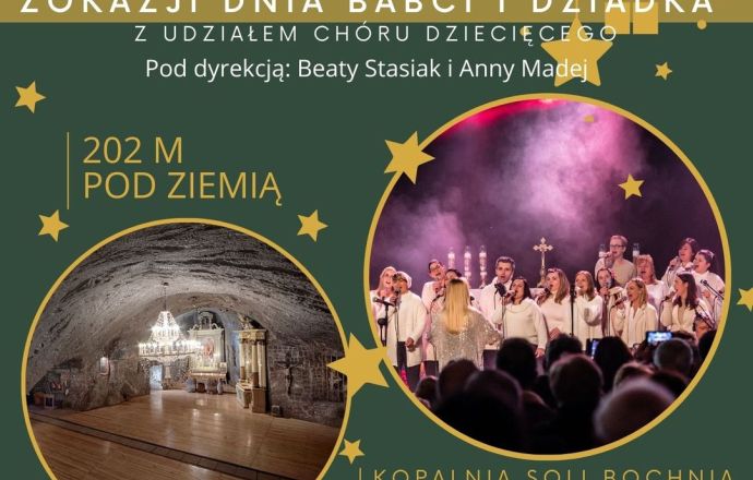 Koncert Raba Gospel Choir w Kopalni Soli w Bochni