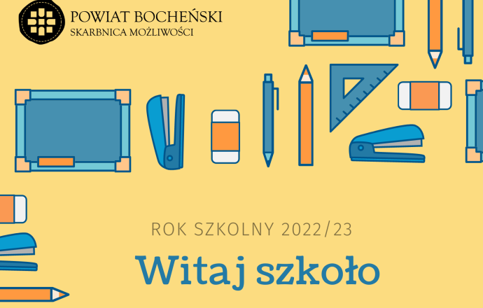 Rozpoczęcie roku szkolnego -  list Starosty do nauczycieli i uczniów 