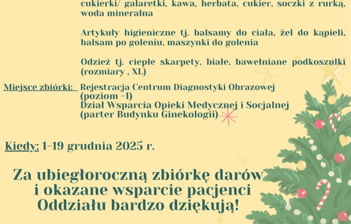 Świąteczna Magia dla Pacjentów Oddziału Opiekuńczo-Leczniczego – edycja II